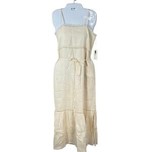 Elegant Cream Midi Dress